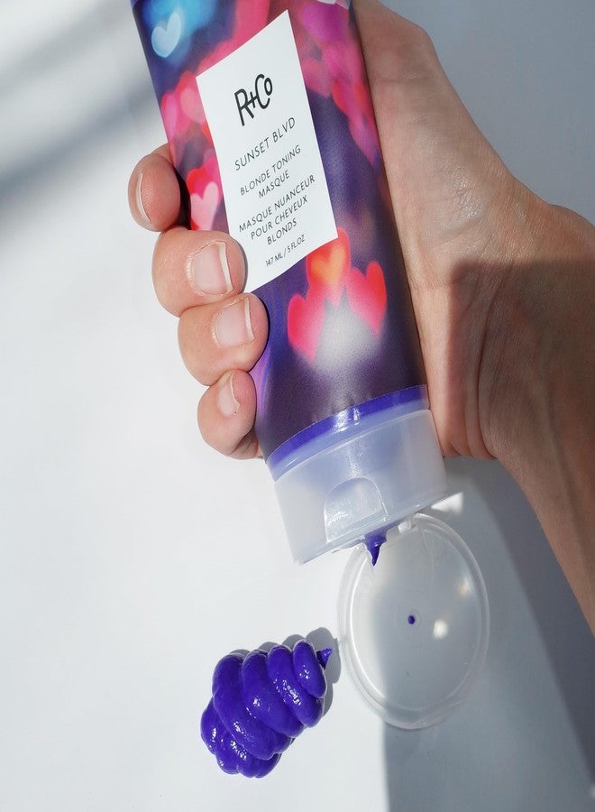 آر+كو قناع R+Co Sunset Blvd لتصحيح لون الشعر الأشقر | يُصحح درجات اللون الأشقر + يمنع بهتان لون الشعر + يُغذي الشعر | نباتي + لم يُختبر على الحيوانات | 140 مل - Image 2